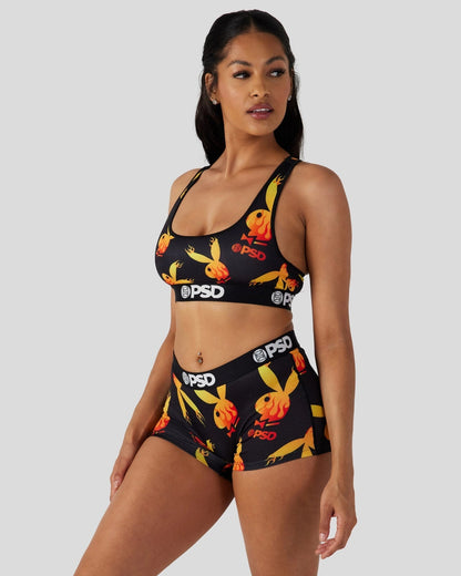 PSD Playboy - Flames - Sports Bra