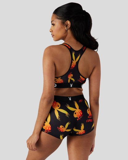 PSD Playboy - Flames - Sports Bra