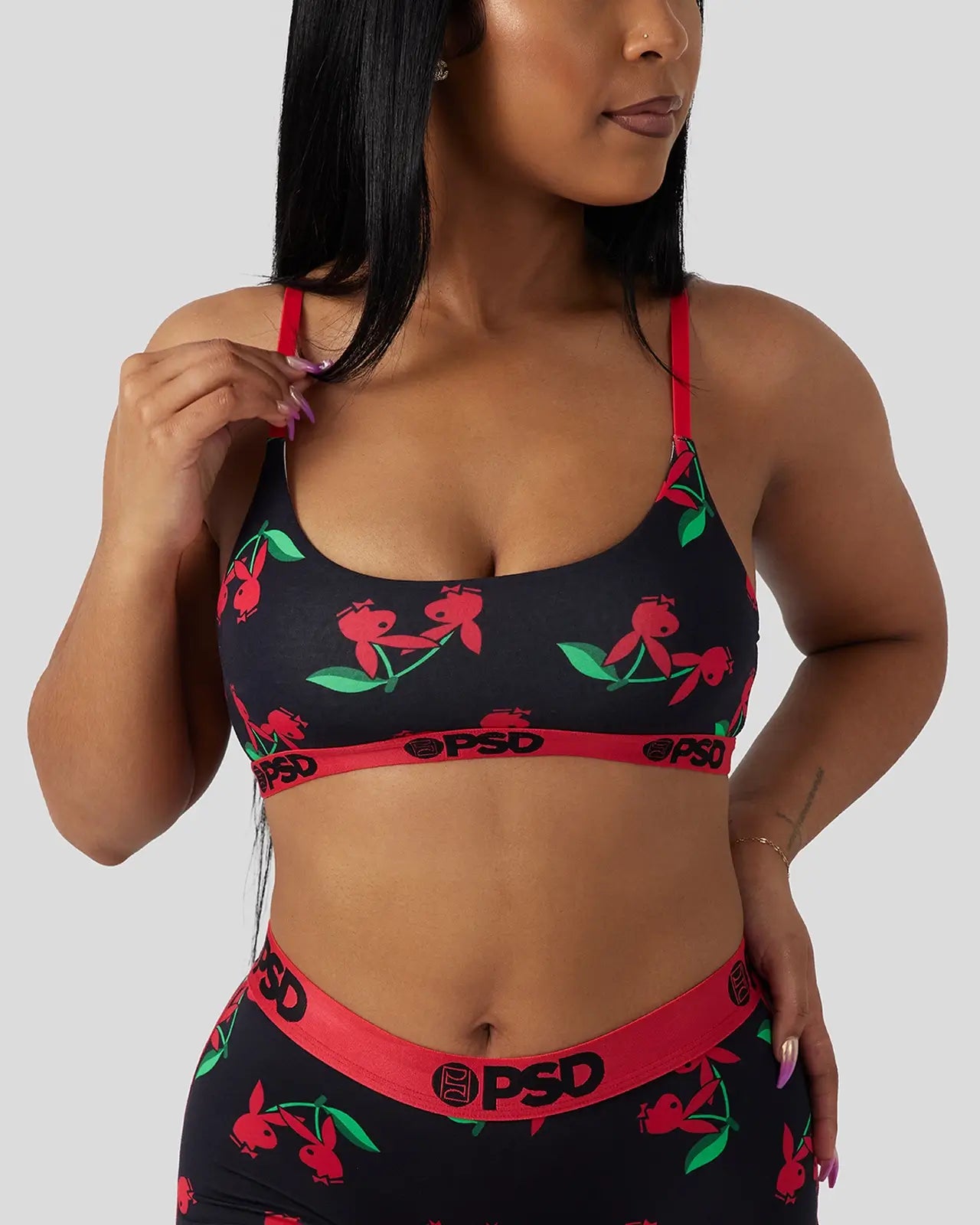 PSD Modal - Playboy - Cherries - Scoop Bralette - Modal