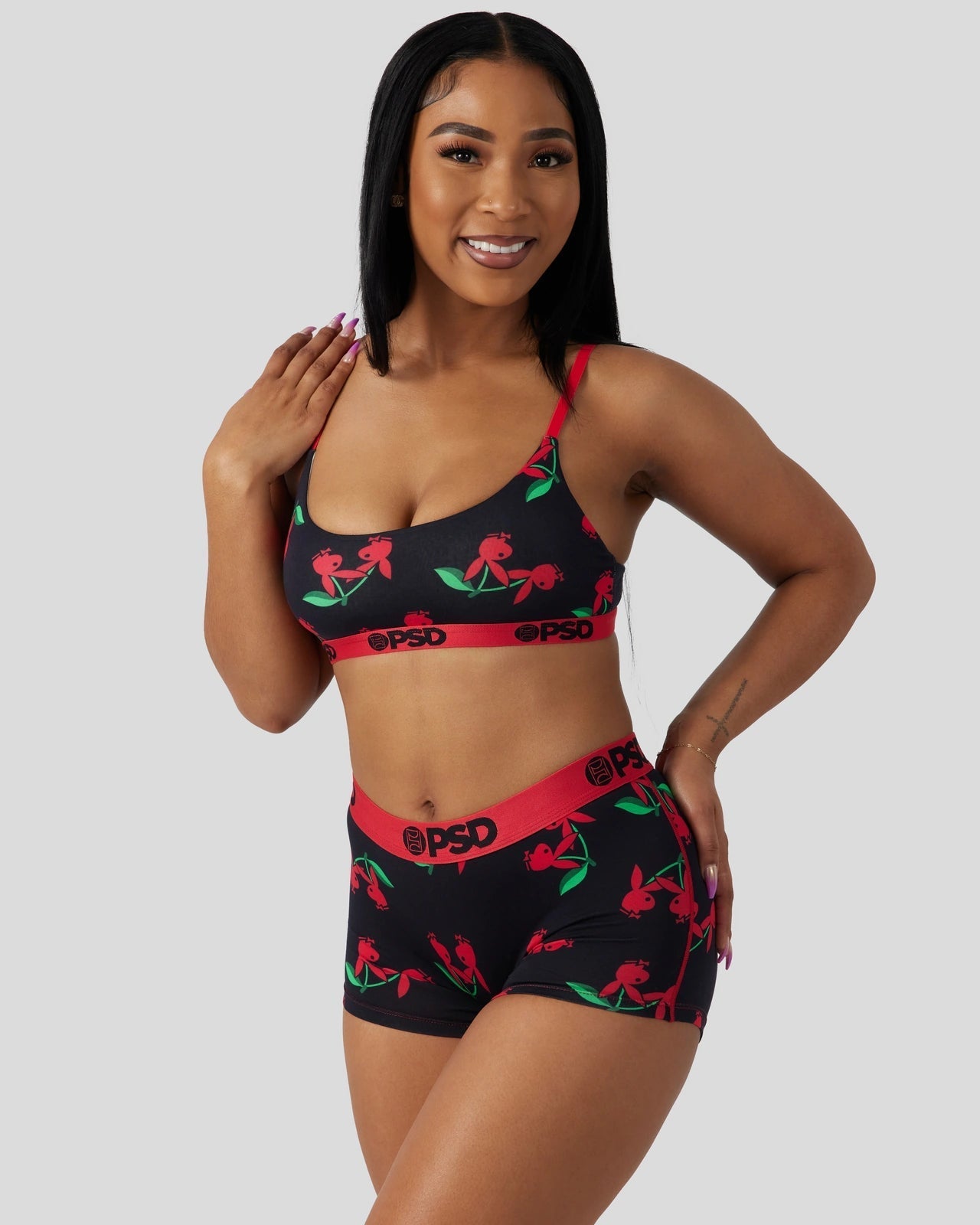 PSD Modal - Playboy - Cherries - Scoop Bralette - Modal