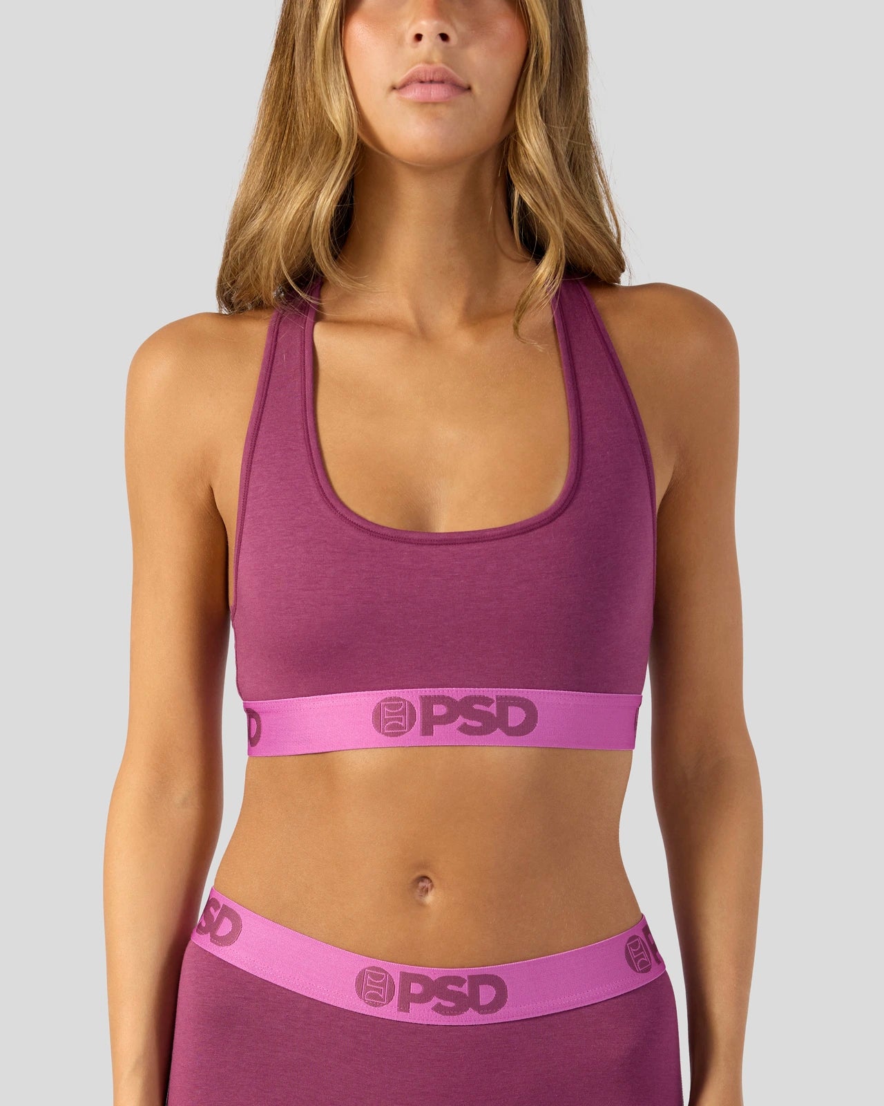 PSD Modal Solids - Mag Purp - Sports Bra - Modal