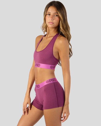 PSD Modal Solids - Mag Purp - Sports Bra - Modal