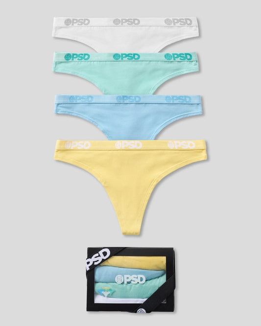 PSD Modal 4 Pack - Pastel - Thong - Modal