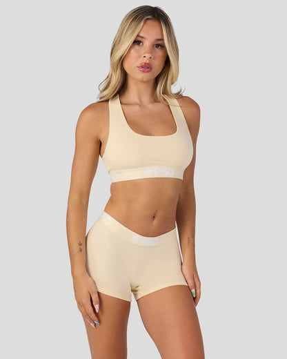 PSD Modal Solids - Creme - Boy Short - Modal