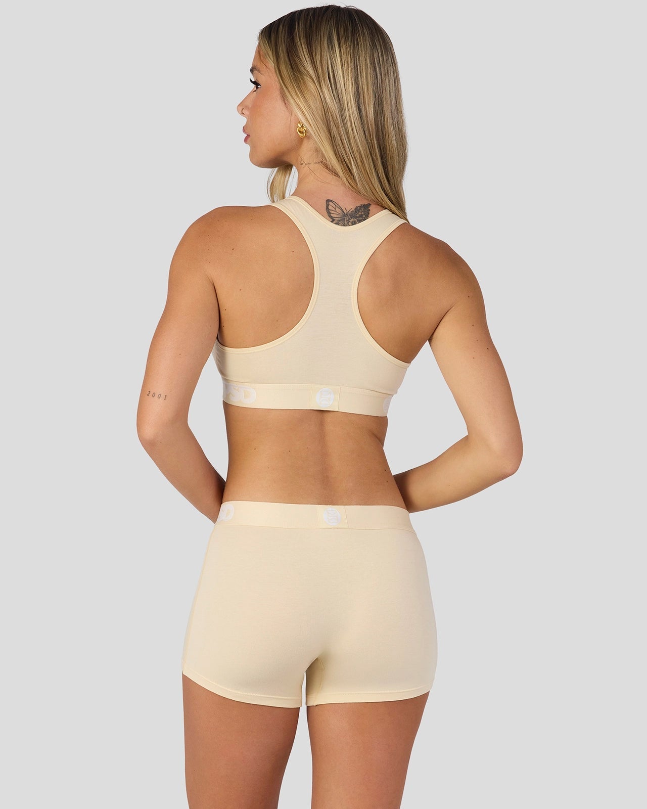 PSD Modal Solids - Creme - Boy Short - Modal