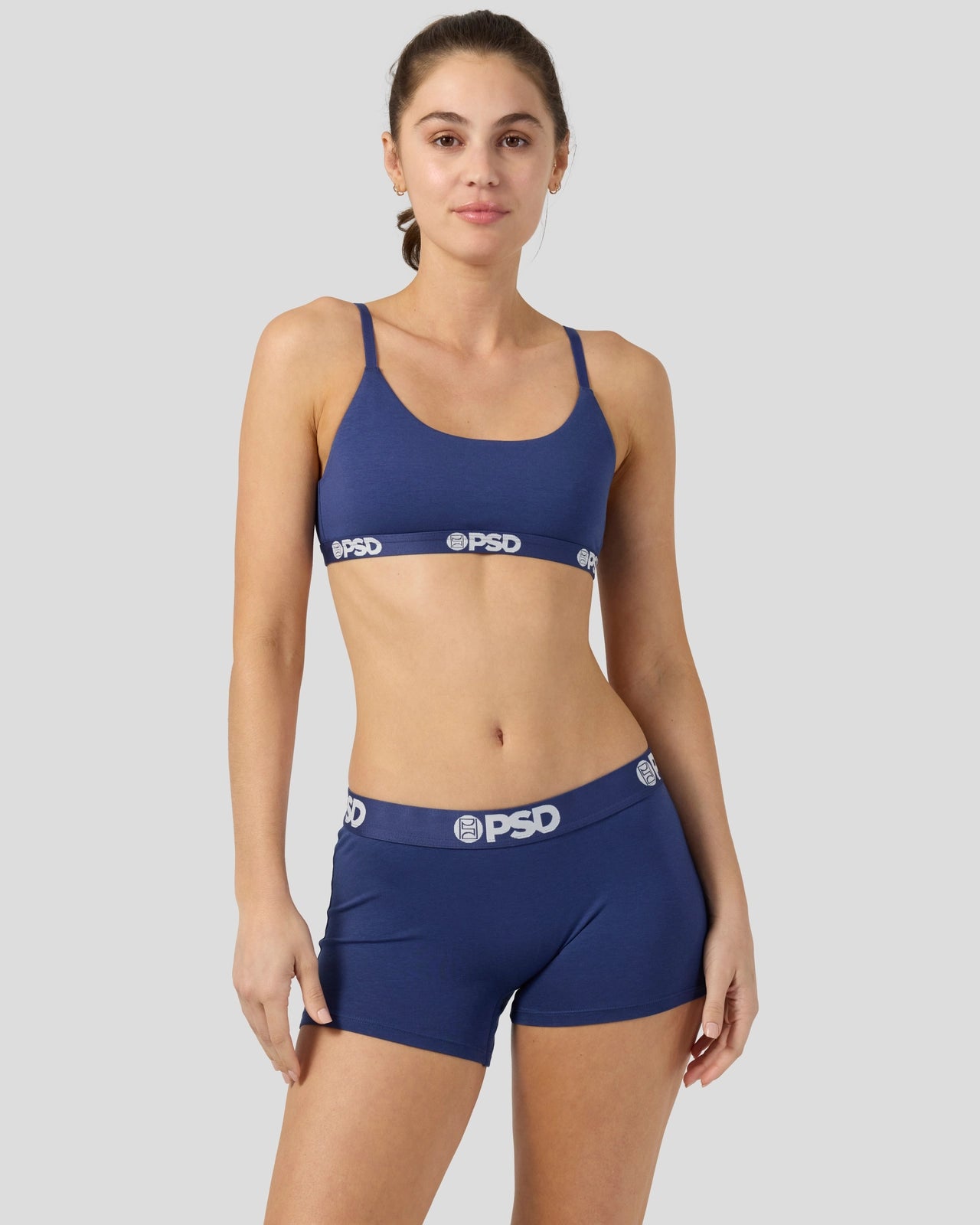 PSD Modal Solids - Navy - Scoop Bralette - Modal