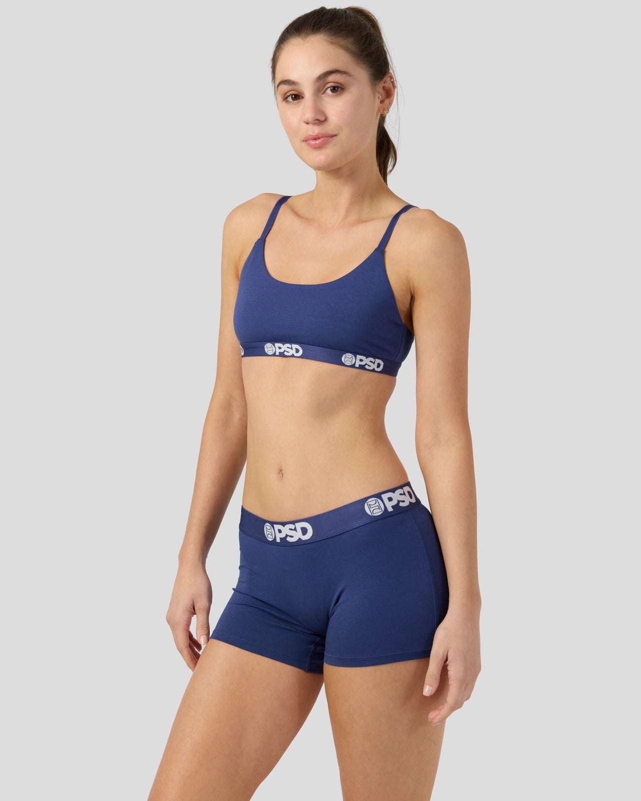 PSD Modal Solids - Navy - Scoop Bralette - Modal