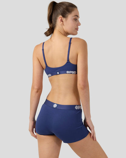 PSD Modal Solids - Navy - Scoop Bralette - Modal