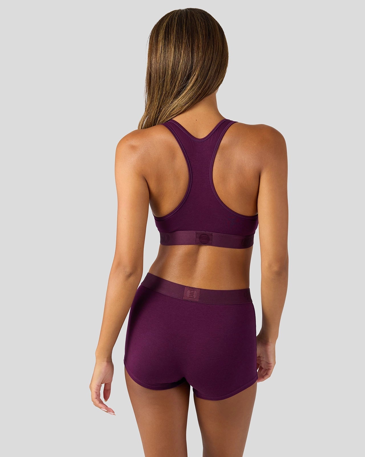 PSD Modal Solids - Plum - Sports Bra - Modal