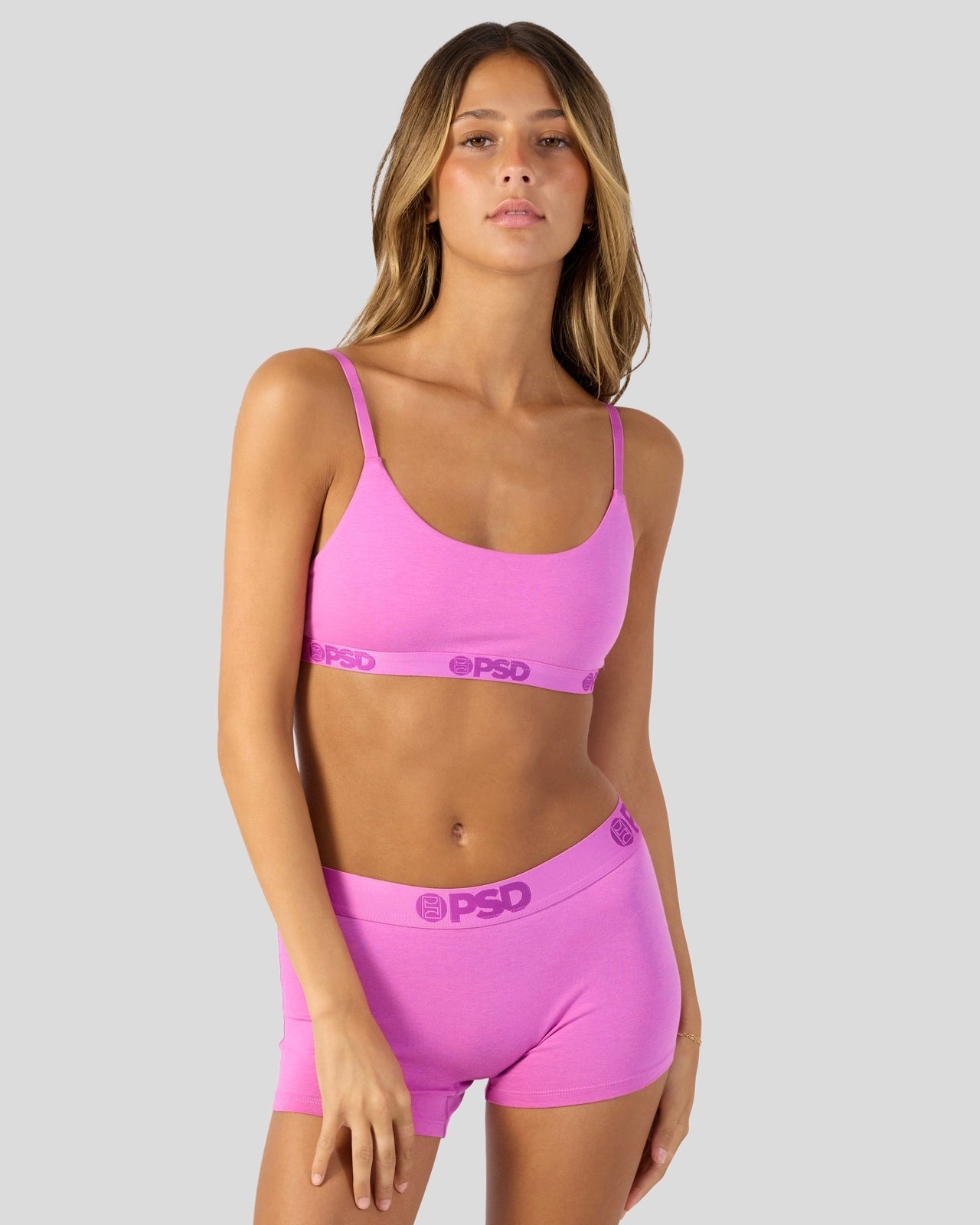 PSD Modal Solids - Blush Pink - Scoop Bralette - Modal