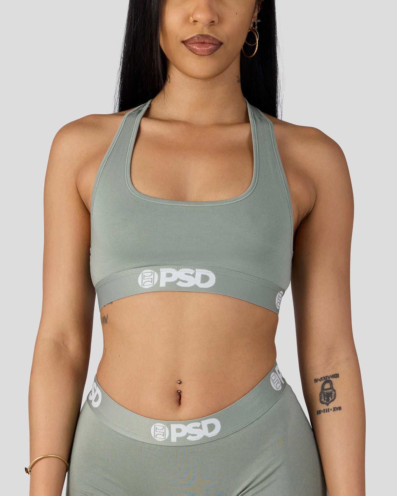 PSD Modal Solids - Sage - Sports Bra - Modal