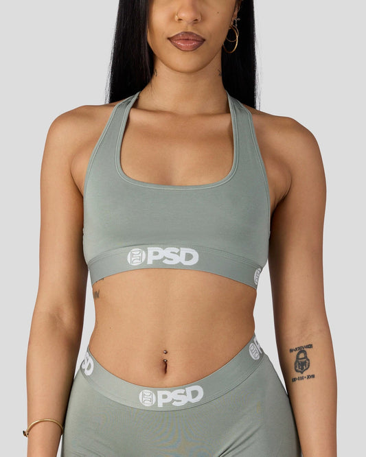 PSD Modal Solids - Sage - Sports Bra - Modal