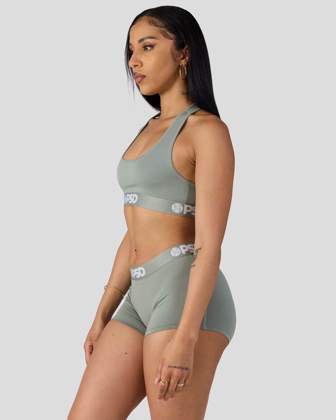 PSD Modal Solids - Sage - Sports Bra - Modal