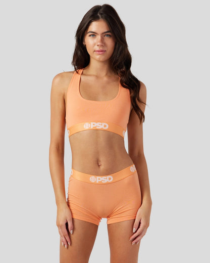 PSD Modal Solids - Coral - Sports Bra - Modal