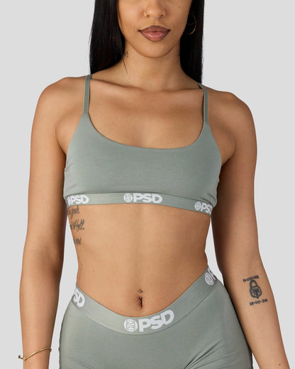 PSD Modal Solids - Sage - Scoop Bralette - Modal