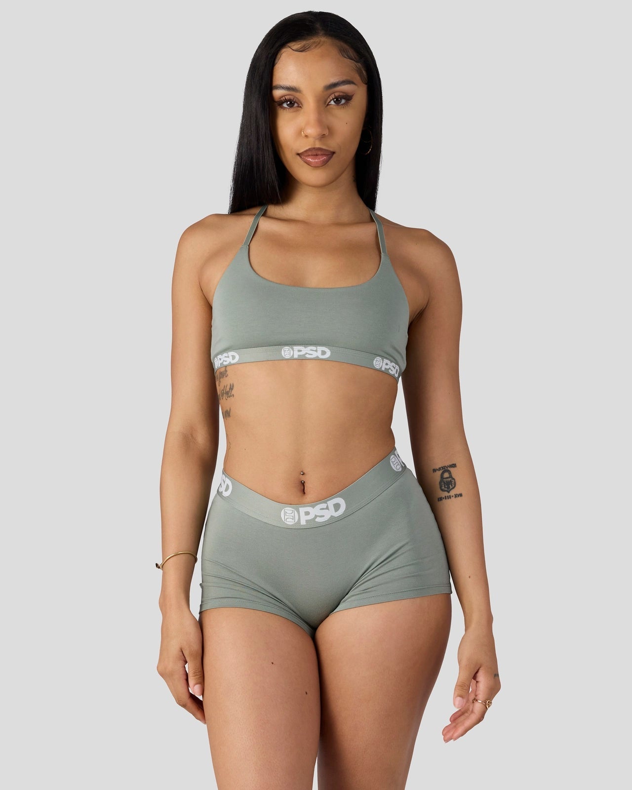 PSD Modal Solids - Sage - Scoop Bralette - Modal