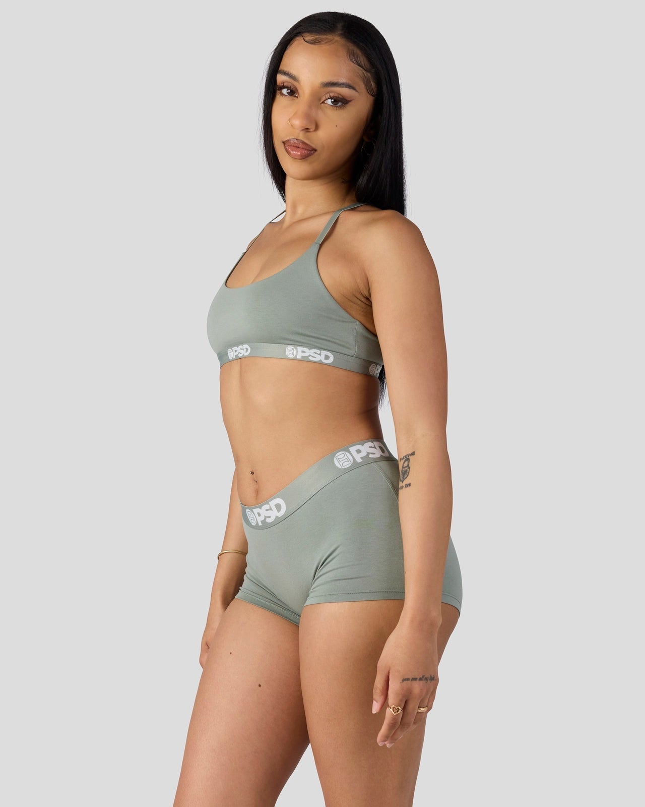 PSD Modal Solids - Sage - Scoop Bralette - Modal