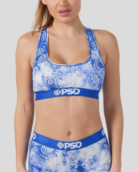 PSD Modal - Bandana Blues - Sports Bra - Modal