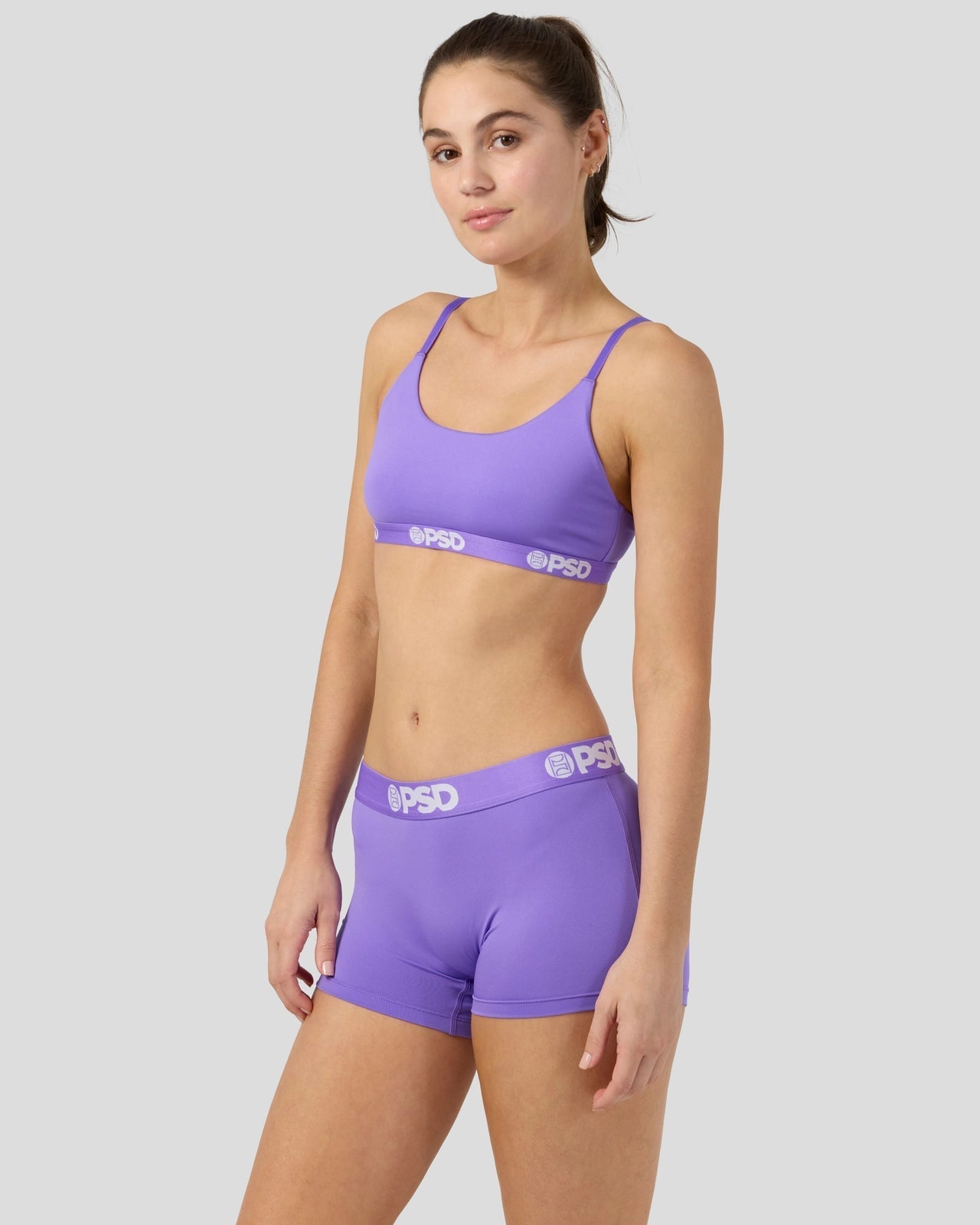 PSD Solids - Lectric Purp - Scoop Bralette
