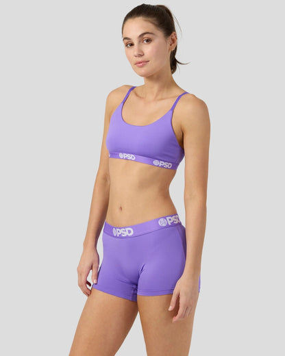 PSD Solids - Lectric Purp - Scoop Bralette