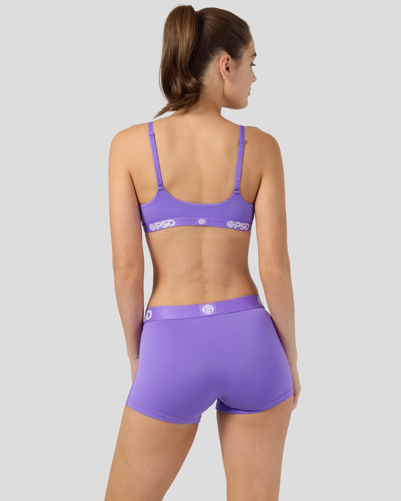 PSD Solids - Lectric Purp - Scoop Bralette