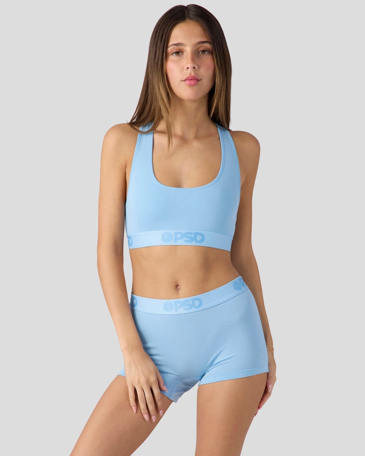 PSD Modal Solids - Baby Blue - Sports Bra - Modal