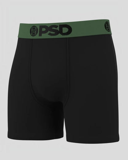 PSD Solids - Black Green - Mid Length - Cotton
