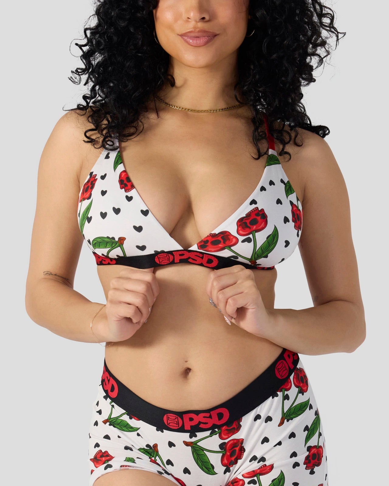PSD Modal - Cherry Skullz - Triangle Bralette - Modal
