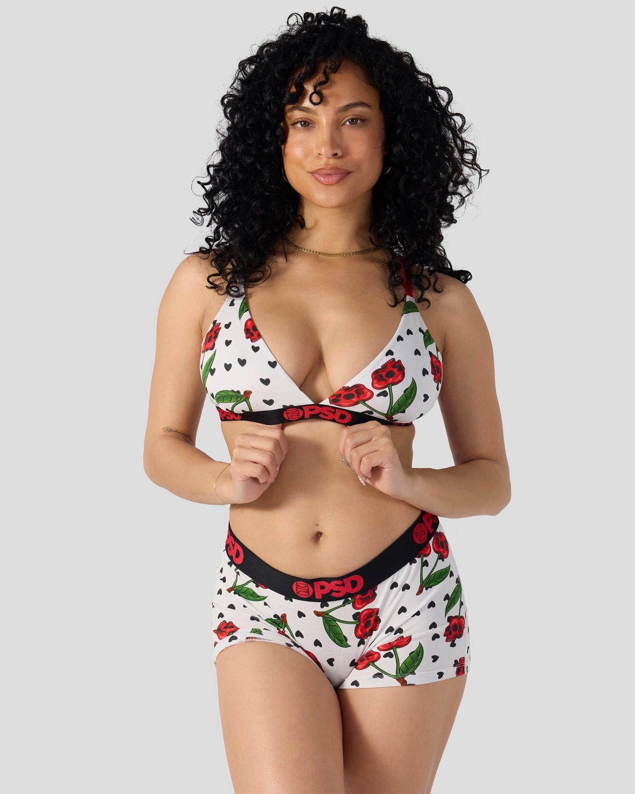 PSD Modal - Cherry Skullz - Triangle Bralette - Modal