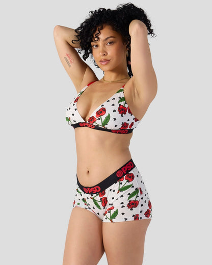 PSD Modal - Cherry Skullz - Triangle Bralette - Modal