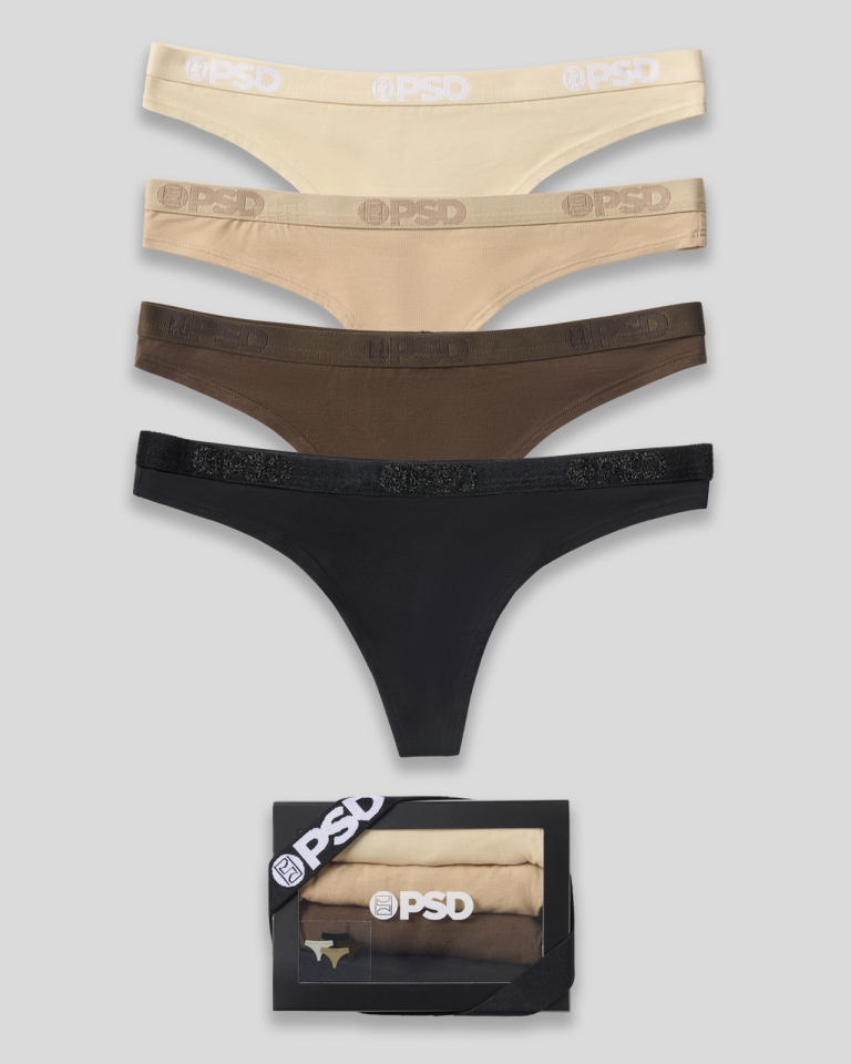 PSD Modal 4 Pack - Essentials - Thong - Modal