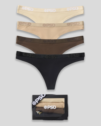 PSD Modal 4 Pack - Essentials - Thong - Modal