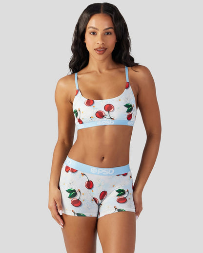 PSD Summer Cherry - Scoop Bralette