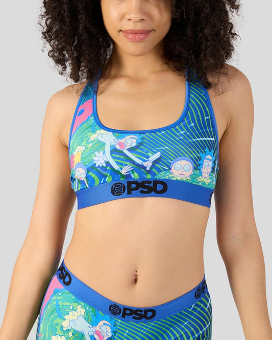 PSD Rick and Morty - Portal Haze - Sports Bra