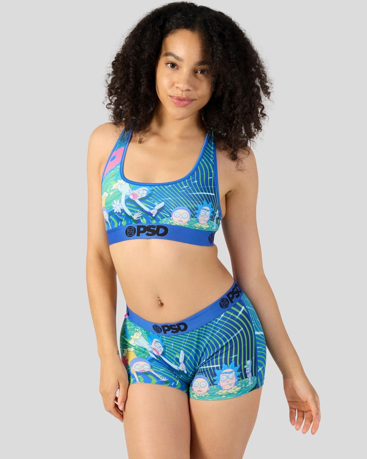PSD Rick and Morty - Portal Haze - Sports Bra