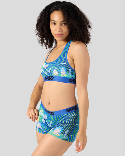 PSD Rick and Morty - Portal Haze - Sports Bra