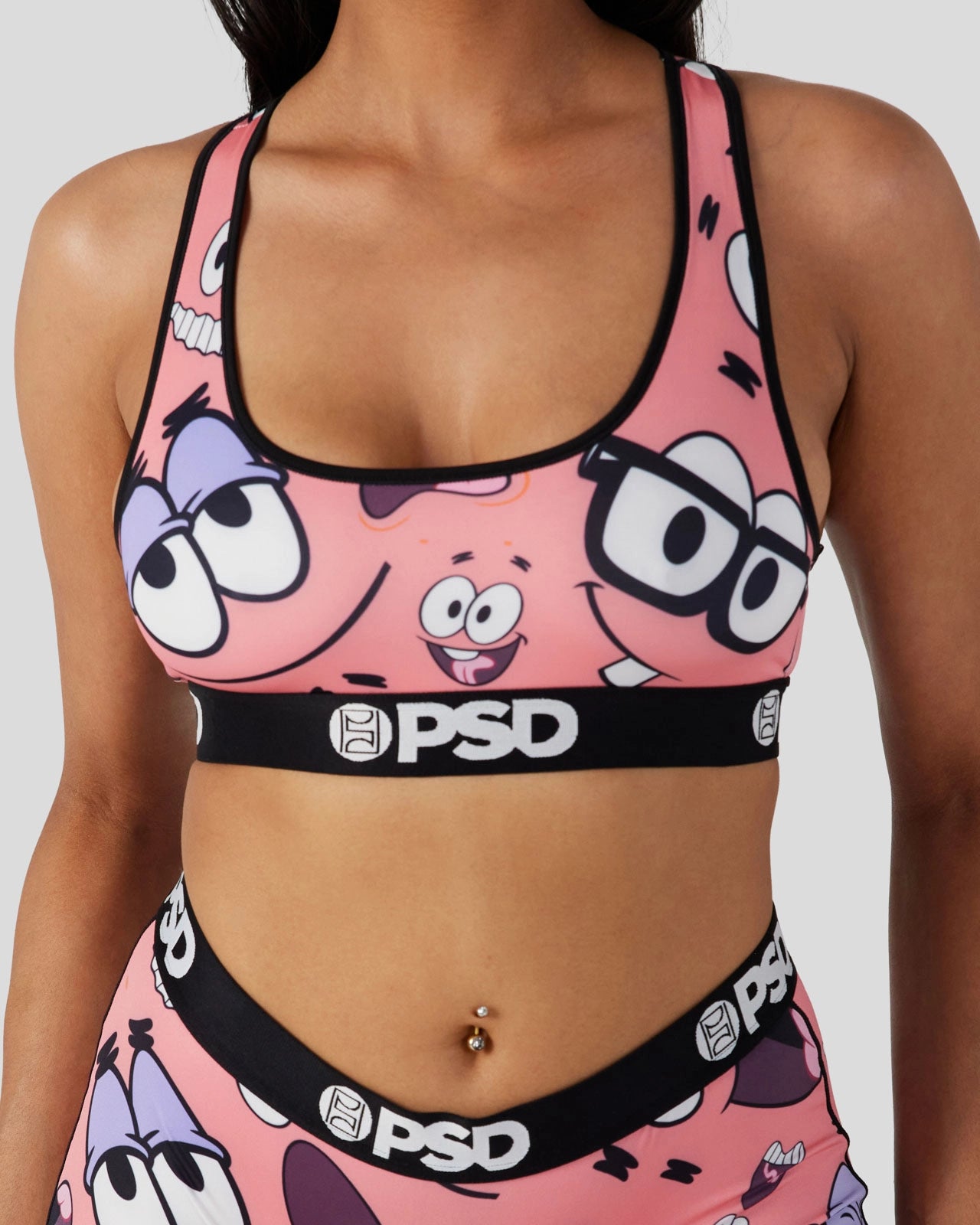 PSD SpongeBob SquarePants - Patrick Faces - Sports Bra