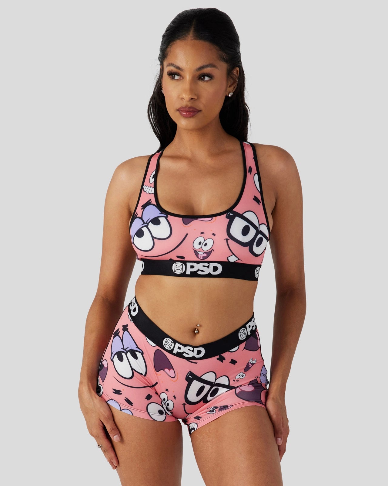 PSD SpongeBob SquarePants - Patrick Faces - Sports Bra