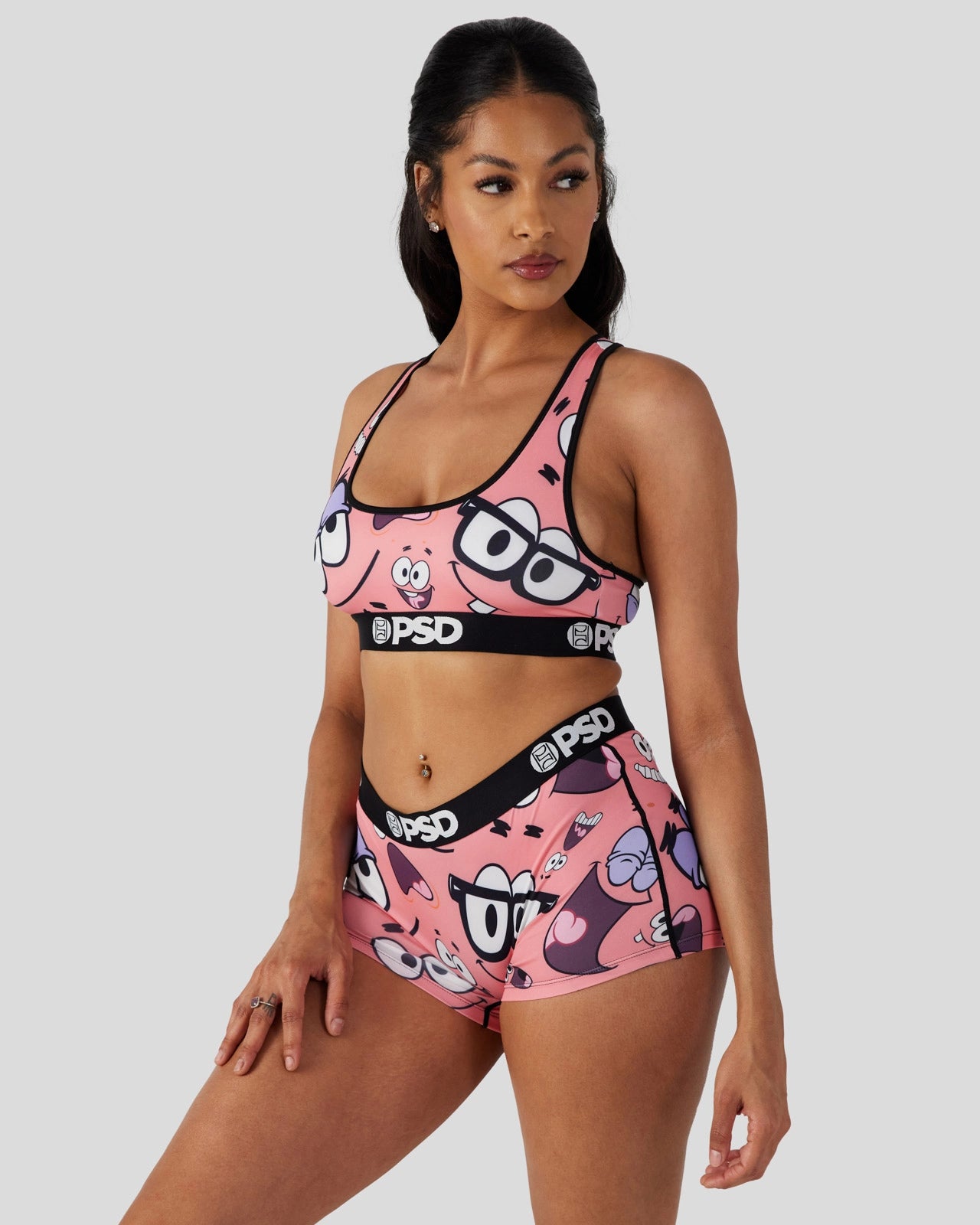 PSD SpongeBob SquarePants - Patrick Faces - Sports Bra