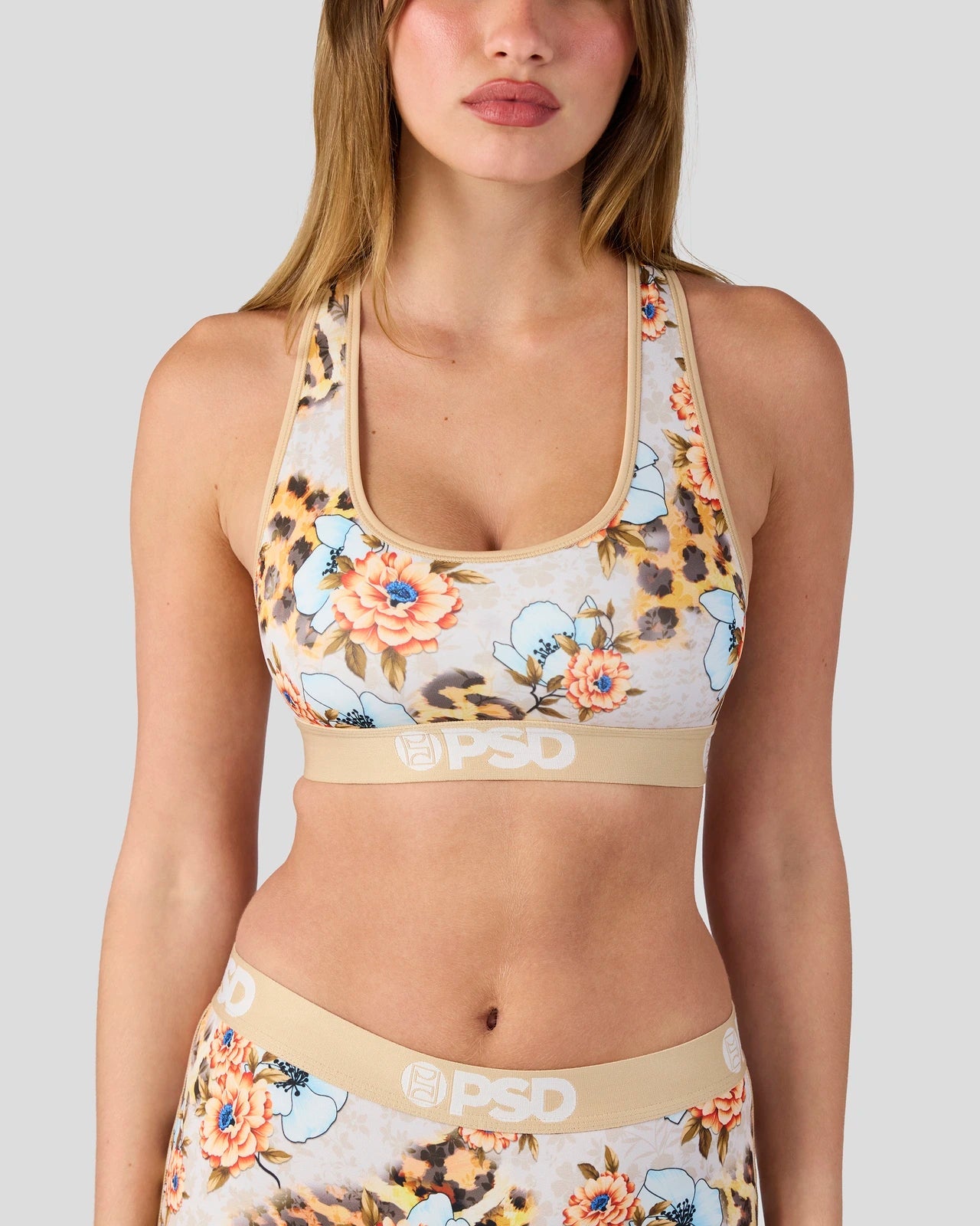 PSD Floral Roar - Sports Bra