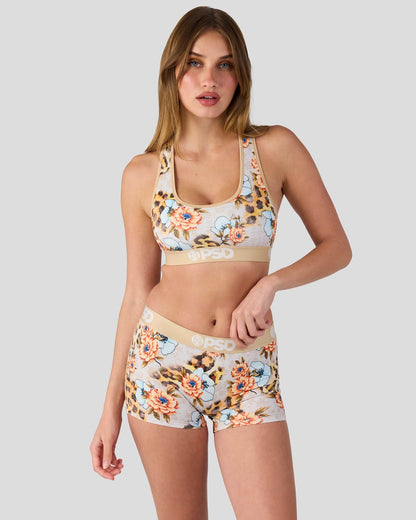 PSD Floral Roar - Sports Bra