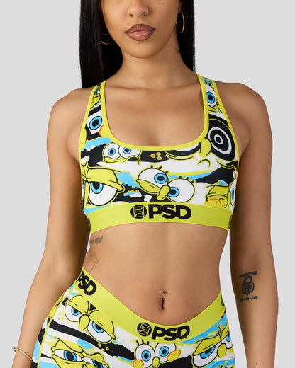 PSD SpongeBob Square Pants - Hidden Eyes - Sports Bra