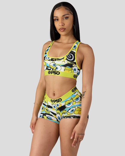 PSD SpongeBob Square Pants - Hidden Eyes - Sports Bra