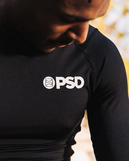 PSD Compression Tee Long Sleeve - Black - Compression Tee