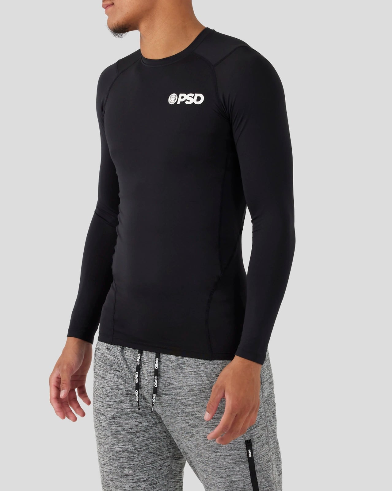 PSD Compression Tee Long Sleeve - Black - Compression Tee