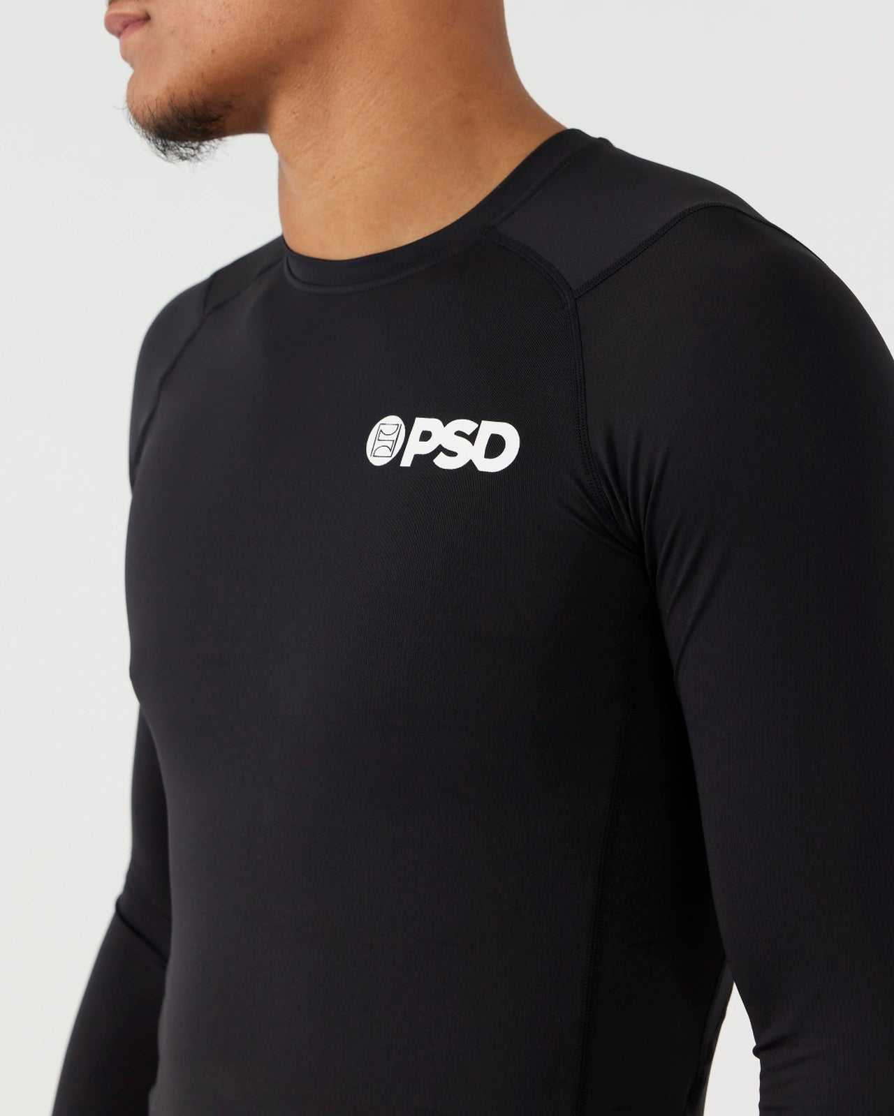 PSD Compression Tee Long Sleeve - Black - Compression Tee