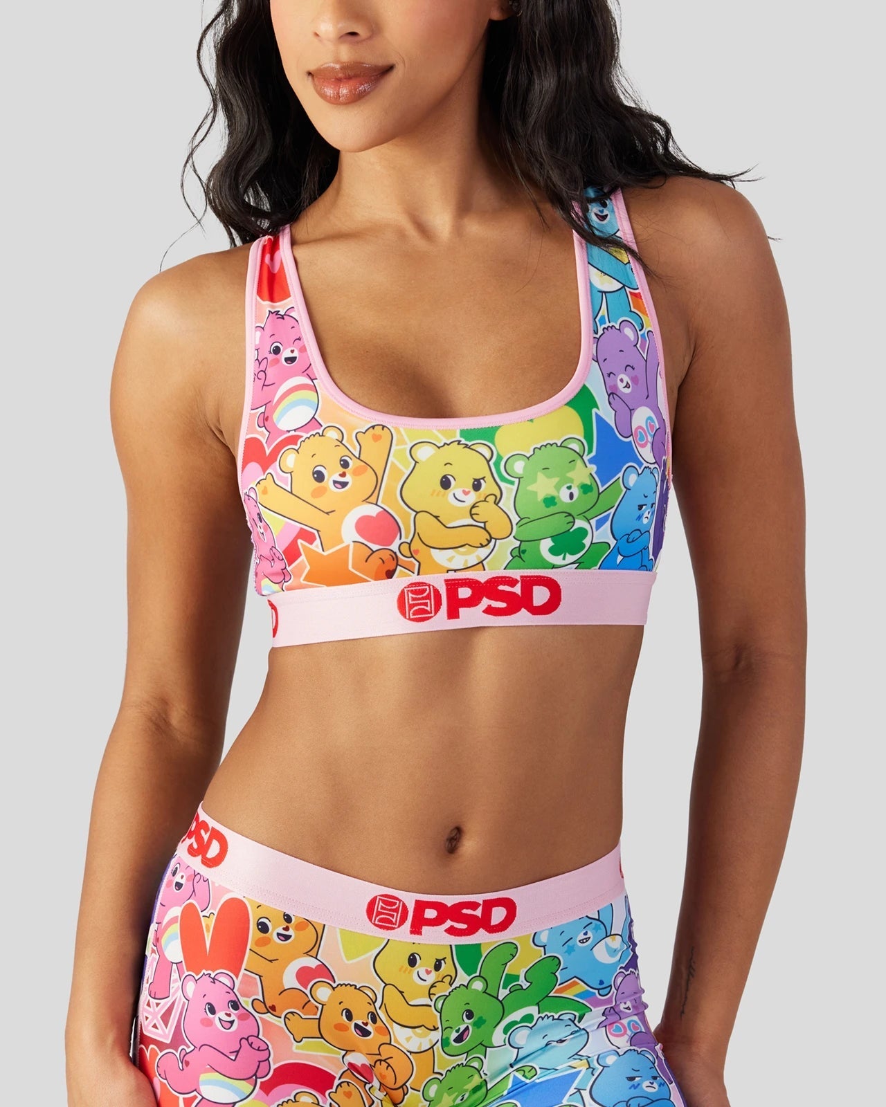 PSD Care Bears - Rainbow - Sports Bra