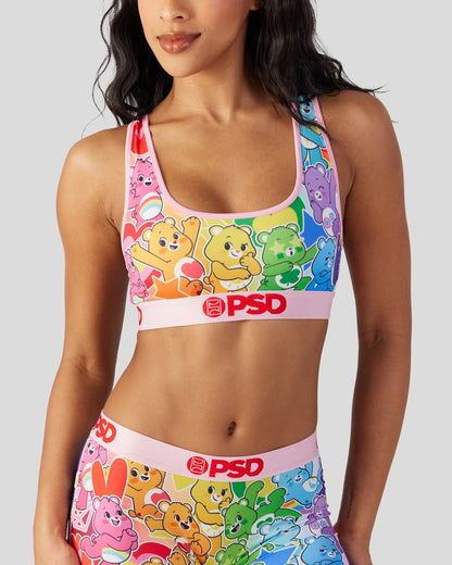 PSD Care Bears - Rainbow - Sports Bra