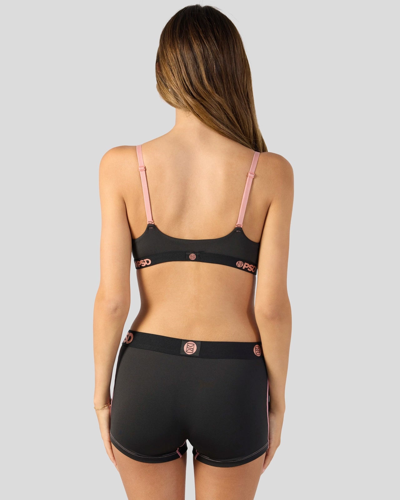 PSD Solids - Black Bling - Scoop Bralette