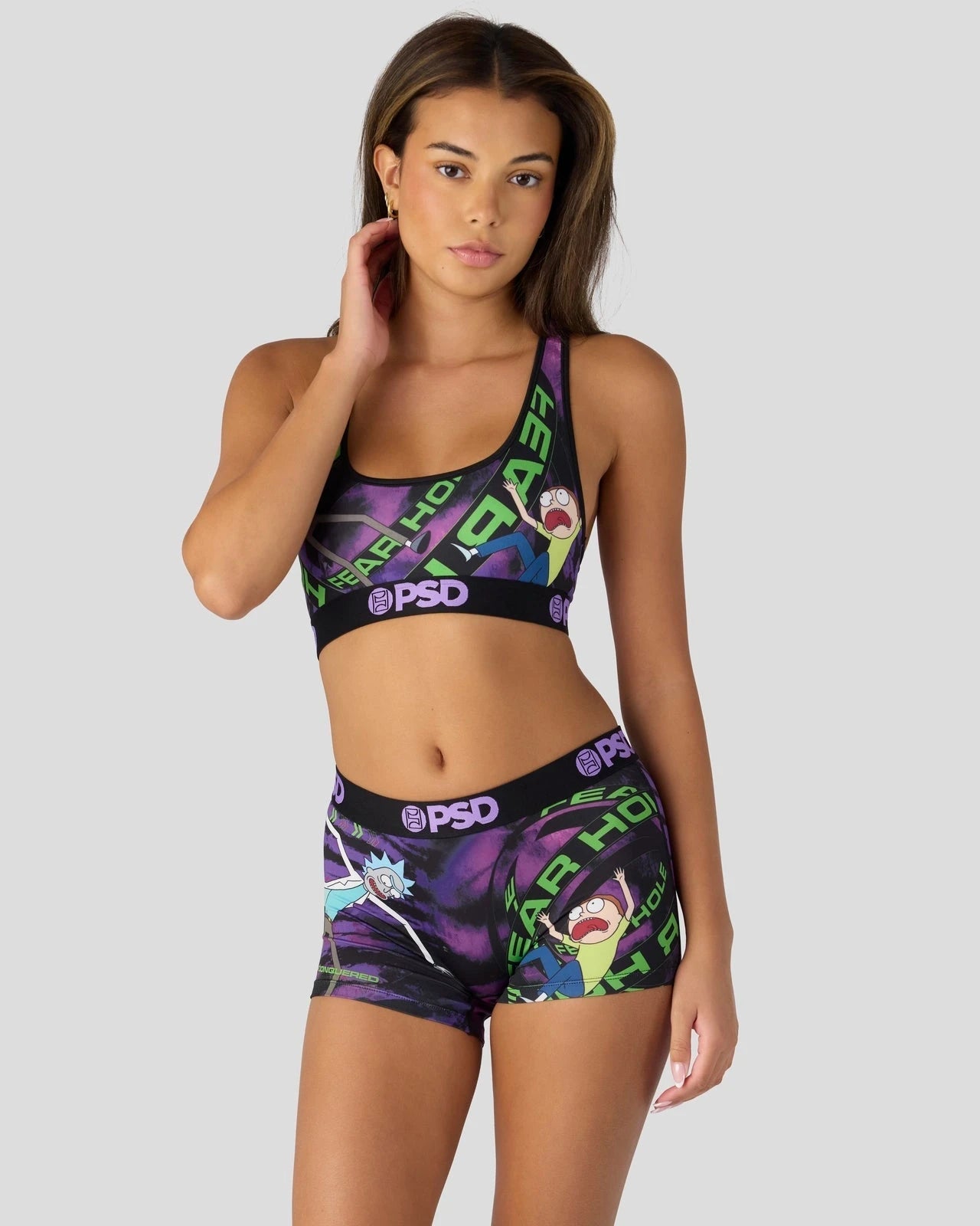 PSD Rick and Morty - Fear Hole - Sports Bra